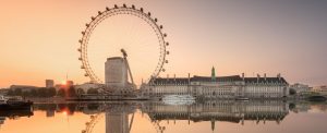 cropped The London Eye at Dawn